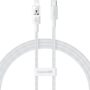 Дата кабель Baseus Gem Fast Charging Type-C to Lightning 20W (1m) (P10373001) Білий