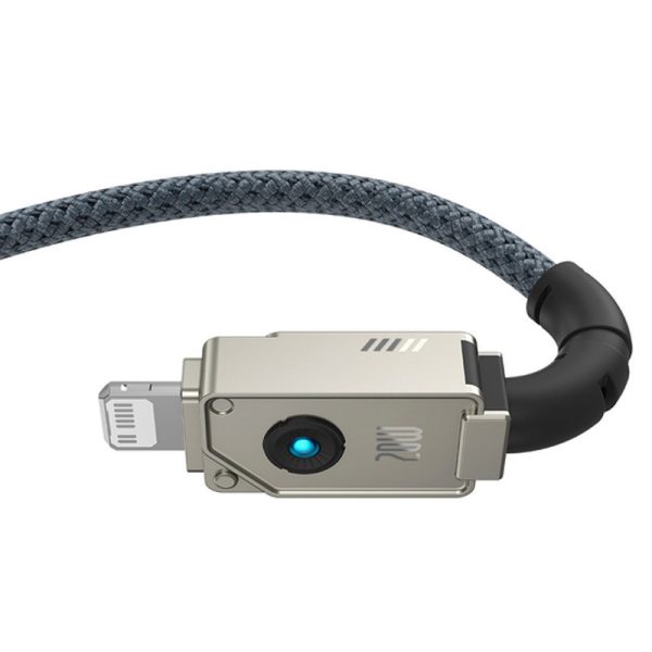 Дата кабель Baseus Unbreakable Series Fast Charging Type-C to Lightning 20W 1m (P10355803111-0) Білий - Зображення 2