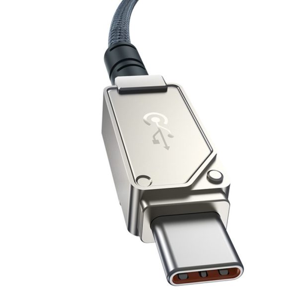 Дата кабель Baseus Unbreakable Series Fast Charging Type-C to Lightning 20W 1m (P10355803111-0) Білий - Зображення 4