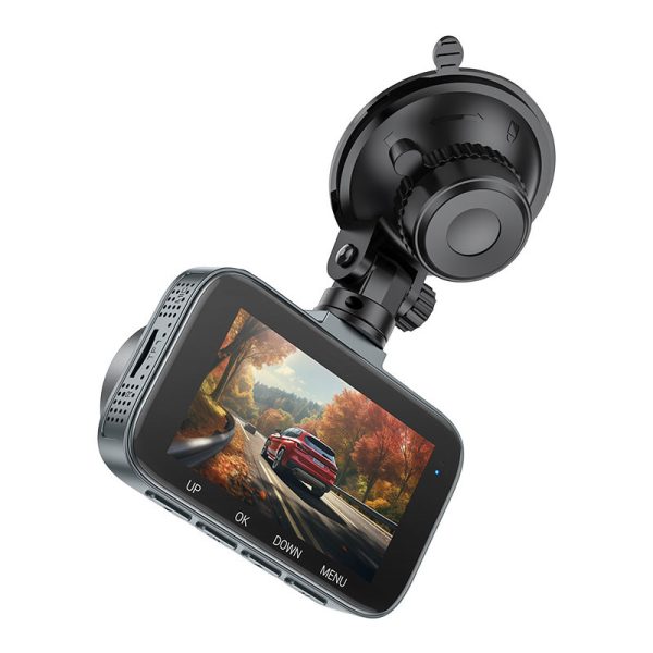 Відеореєстратор Hoco DV5 Driving recorder with 3-inch display Iron Сірий - Зображення 5