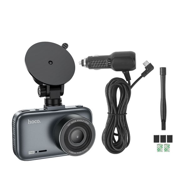 Відеореєстратор Hoco DV5 Driving recorder with 3-inch display Iron Сірий - Зображення 7