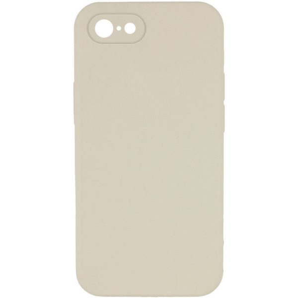 Silicone Case Square Full Camera Protective NOLOGO для Apple iPhone 7 / 8 / SE (2020) Бежевий