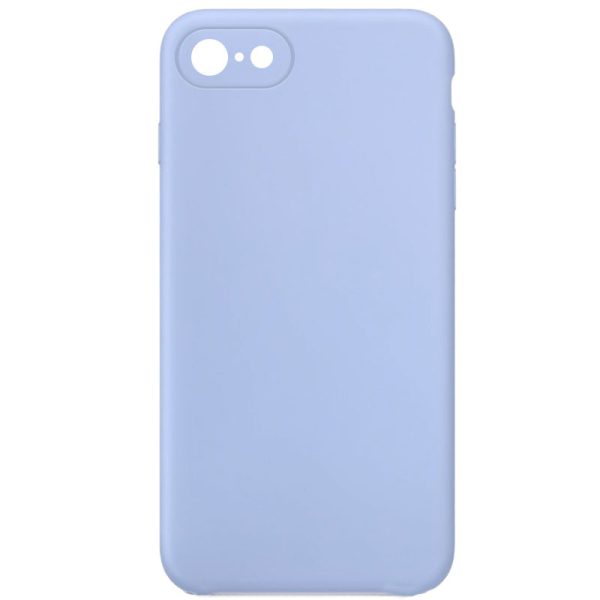 Silicone Case Square Full Camera Protective NOLOGO для Apple iPhone 7 / 8 / SE (2020) Блакитний