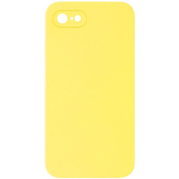 Silicone Case Square Full Camera Protective NOLOGO для Apple iPhone 7 / 8 / SE (2020) Жовтий