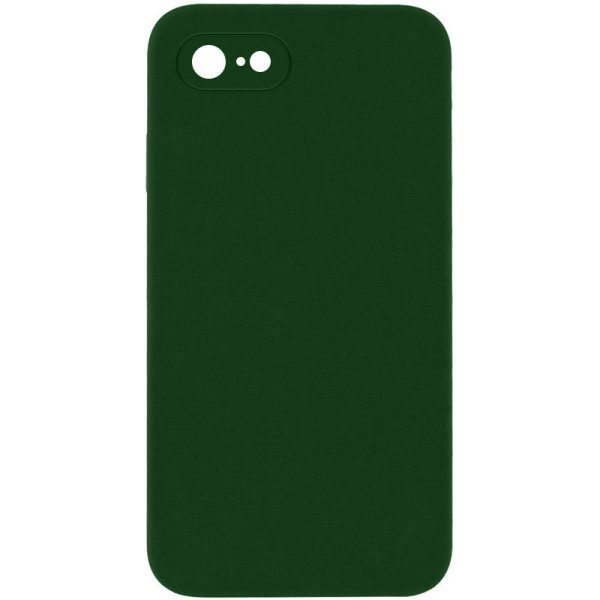 Silicone Case Square Full Camera Protective NOLOGO для Apple iPhone 7 / 8 / SE (2020) Зелений