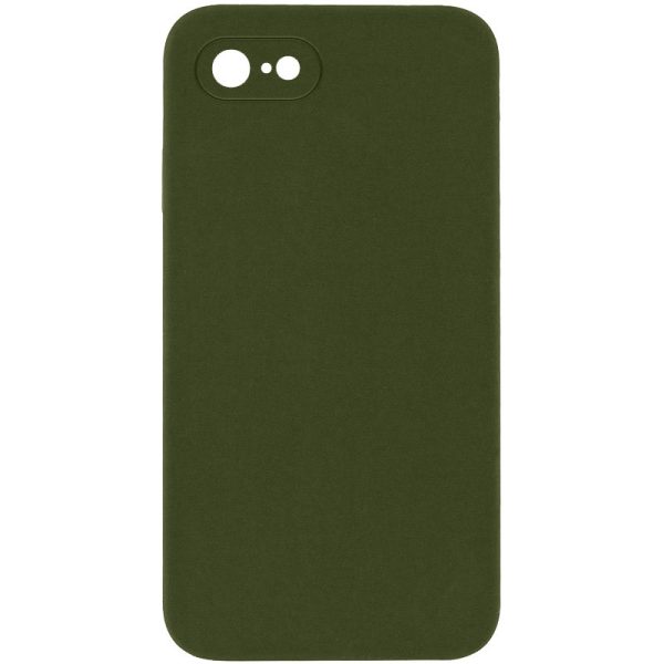 Silicone Case Square Full Camera Protective NOLOGO для Apple iPhone 7 / 8 / SE (2020) Зелений