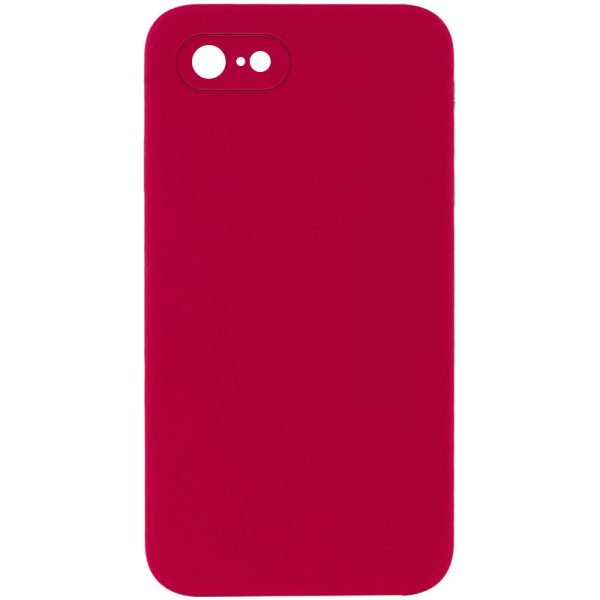 Silicone Case Square Full Camera Protective NOLOGO для Apple iPhone 7 / 8 / SE (2020) Червоний