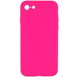 Silicone Case Square Full Camera Protective NOLOGO для Apple iPhone 7 / 8 / SE (2020) Рожевий