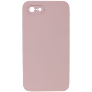 Silicone Case Square Full Camera Protective NOLOGO для Apple iPhone 7 / 8 / SE (2020) Рожевий