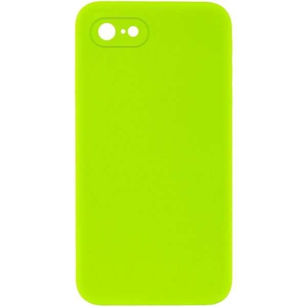 Silicone Case Square Full Camera Protective NOLOGO для Apple iPhone 7 / 8 / SE (2020) Салатовий