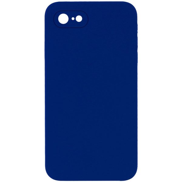 Silicone Case Square Full Camera Protective NOLOGO для Apple iPhone 7 / 8 / SE (2020) Синій
