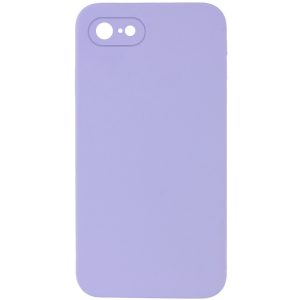 Silicone Case Square Full Camera Protective NOLOGO для Apple iPhone 7 / 8 / SE (2020) Бузковий