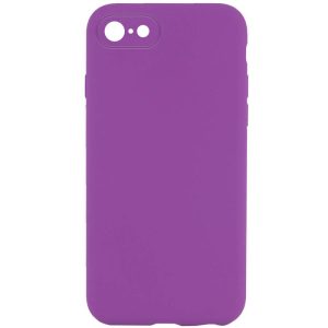 Silicone Case Square Full Camera Protective NOLOGO для Apple iPhone 7 / 8 / SE (2020) Фіолетовий