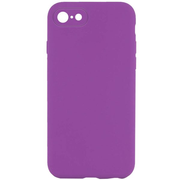 Silicone Case Square Full Camera Protective NOLOGO для Apple iPhone 7 / 8 / SE (2020) Фіолетовий