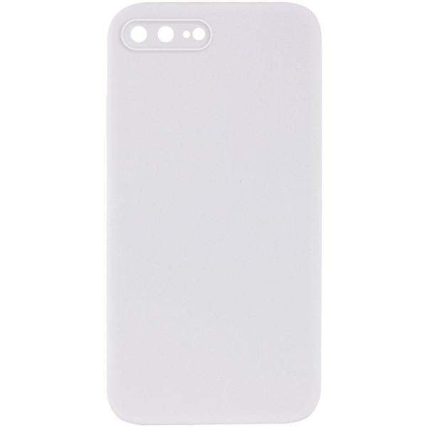 Silicone Case Square Full Camera Protective NOLOGO для Apple iPhone 7 plus / 8 plus Білий