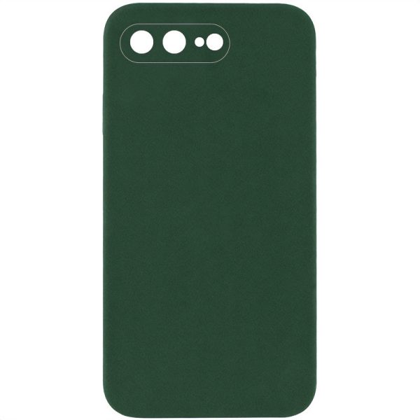 Silicone Case Square Full Camera Protective NOLOGO для Apple iPhone 7 plus / 8 plus Зелений