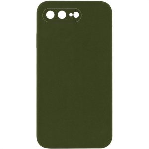 Silicone Case Square Full Camera Protective NOLOGO для Apple iPhone 7 plus / 8 plus Зелений