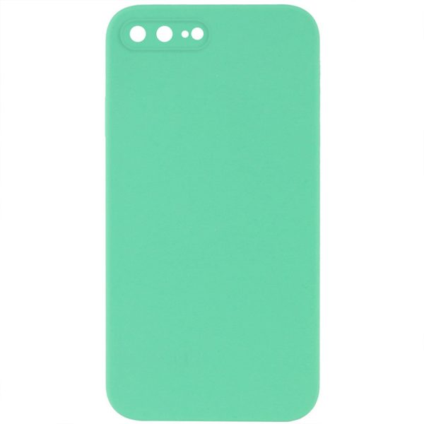 Silicone Case Square Full Camera Protective NOLOGO для Apple iPhone 7 plus / 8 plus Зелений