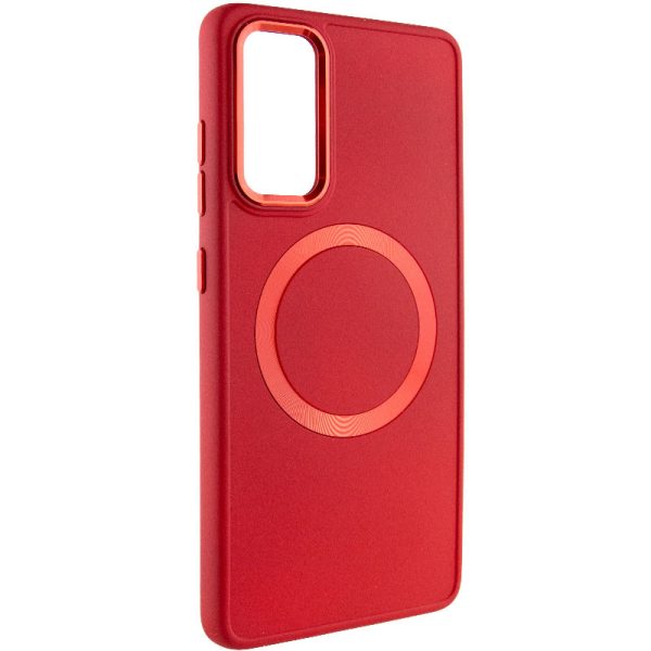 Чохол для Samsung Galaxy S20 FE Червоний Bonbon Metal Style with MagSafe