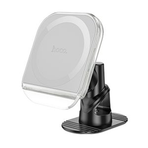 Автотримач Hoco H43 Crystal ring magnetic (center console) Сірий