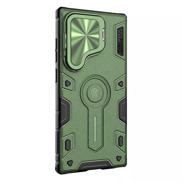 Чохол для Samsung Galaxy S24 Ultra Зелений Nillkin CamShield Armor Prop - Зображення 3