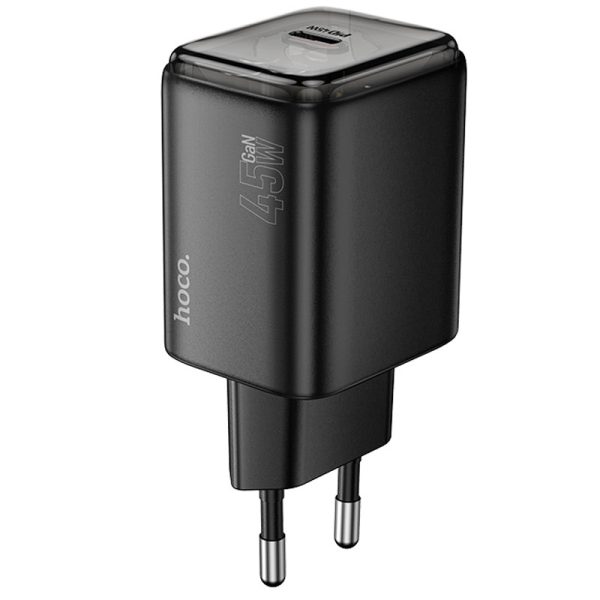 Зарядний пристрій Hoco N54 Monsoon PD45W (1USB-C) Чорний - Зображення 2