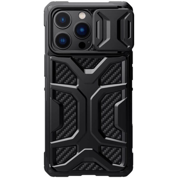 Чохол для iPhone 13 Pro Чорний Nillkin CamShield Adventurer (шторка на камеру)