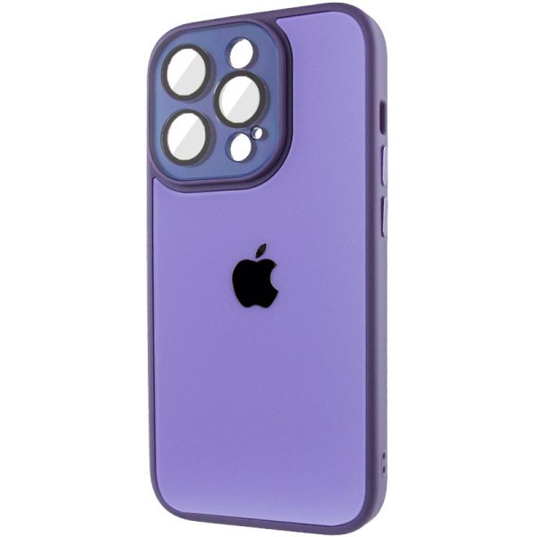 Чохол для iPhone 13 Pro Бузковий TPU+Glass Sapphire Midnight - Зображення 3