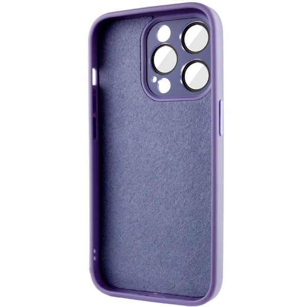 Чохол для iPhone 13 Pro Бузковий TPU+Glass Sapphire Midnight - Зображення 4