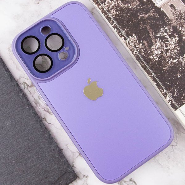 Чохол для iPhone 13 Pro Бузковий TPU+Glass Sapphire Midnight - Зображення 5