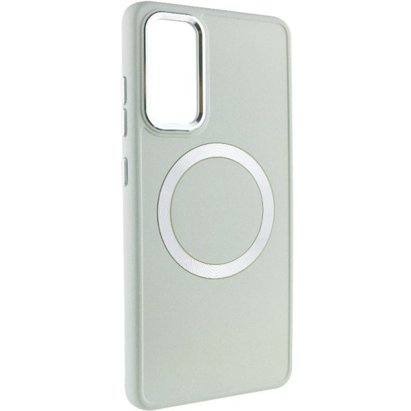 Чохол для Samsung Galaxy S23+ Білий Bonbon Metal Style with MagSafe