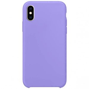 Чохол для iPhone XS Max Бузковий Silicone Case without Logo