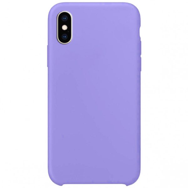 Чохол для iPhone XS Max Бузковий Silicone Case without Logo