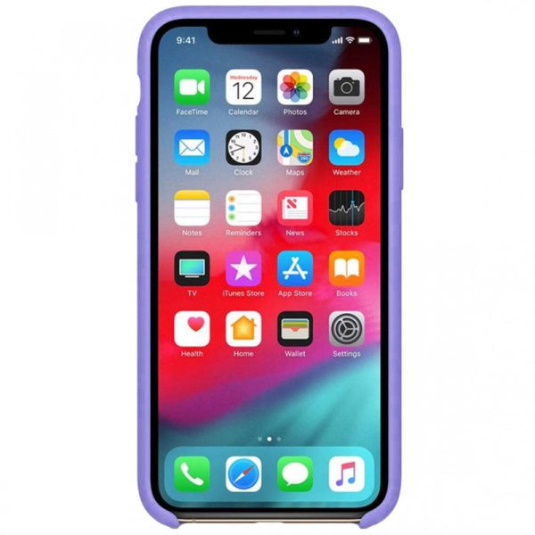 Чохол для iPhone XS Max Бузковий Silicone Case without Logo - Зображення 2