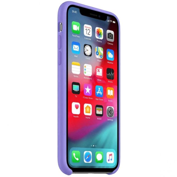 Чохол для iPhone XS Max Бузковий Silicone Case without Logo - Зображення 3