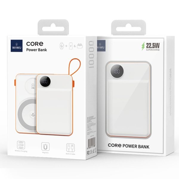 Павербанк Power Bank WIWU Wi-P007 2 in 1 c БЗП 10000 mAh Білий - Зображення 6