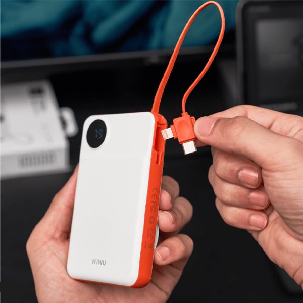 Павербанк Power Bank WIWU Wi-P007 2 in 1 c БЗП 10000 mAh Білий - Зображення 7