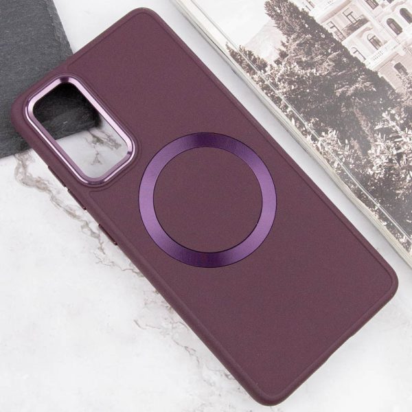 Чохол для Samsung Galaxy A52 4G / A52 5G / A52s Бордовий Bonbon Metal Style with MagSafe - Зображення 4