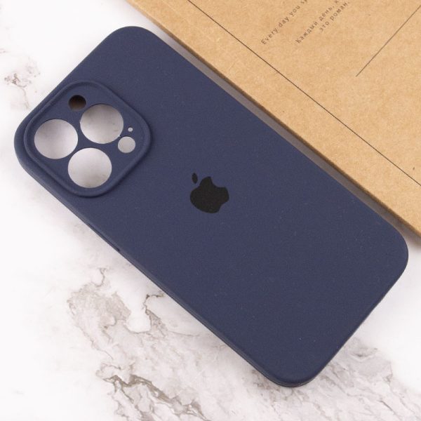 Чохол для iPhone 14 Pro Max Темно-синій Silicone Case Full Camera Protective - Зображення 4
