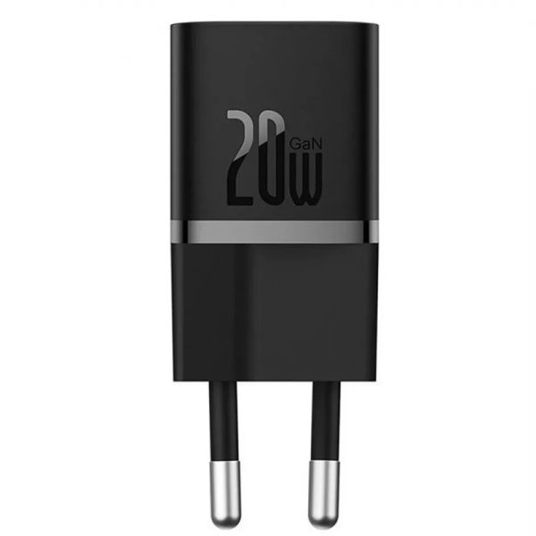 Зарядний пристрій Baseus GaN5 Fast Charger (mini) PD20W (1USB-C) (CCGN05010) Чорний