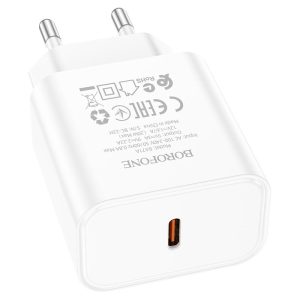 Зарядний пристрій Borofone BA71A PD20W (1USB-C) Білий