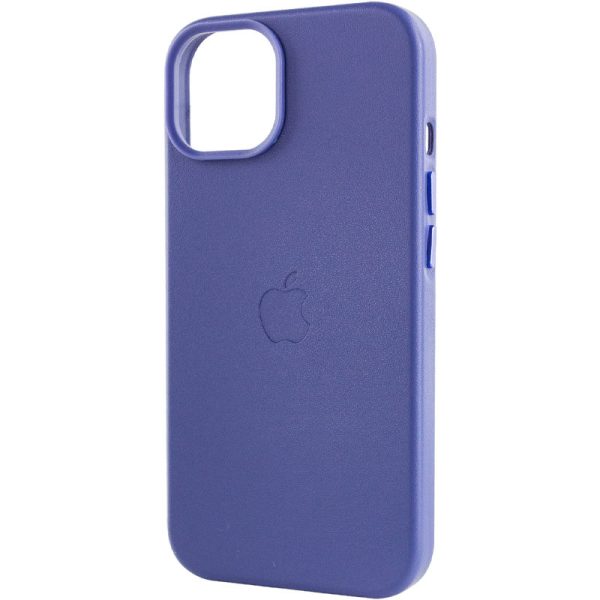 Шкіряний чохол для Apple iPhone 13 Ліловий Leather Case with MagSafe - Зображення 6