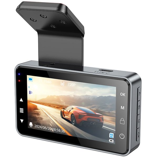 Відеореєстратор Hoco DV9 3-inch screen driving recorder Сірий - Зображення 3