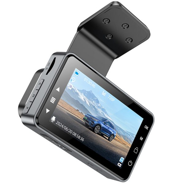 Відеореєстратор Hoco DV9 3-inch screen driving recorder Сірий - Зображення 6