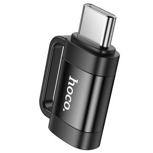 Перехідник OTG Type-C to Lightning Hoco UA31E чорний