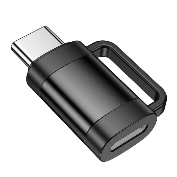 Перехідник OTG Type-C to Lightning Hoco UA31E чорний - Зображення 3