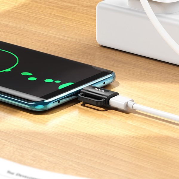 Перехідник OTG Type-C to Lightning Hoco UA31E чорний - Зображення 5