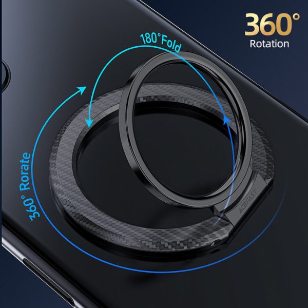 Тримач кільце Acefast P1 Magnetic Ring Phone Holder Чорний - Зображення 5