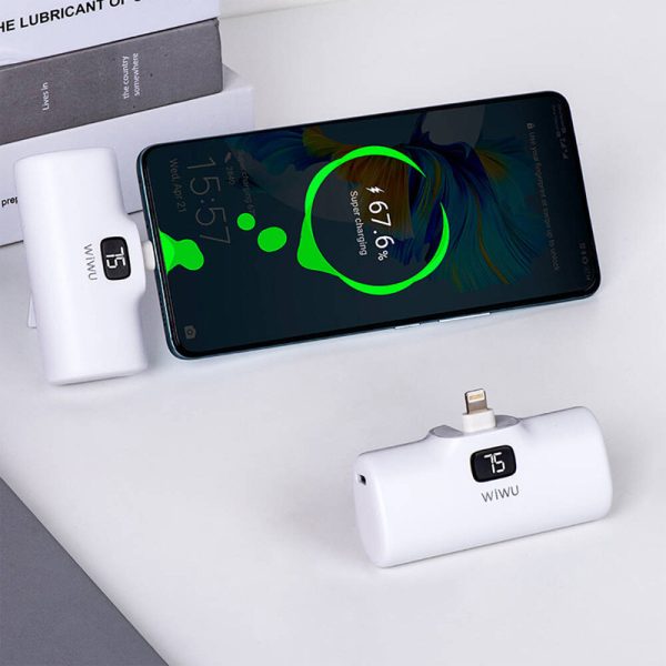Павербанк Power Bank WIWU Wi-P017-L Lightning 5000 mAh Білий - Зображення 5