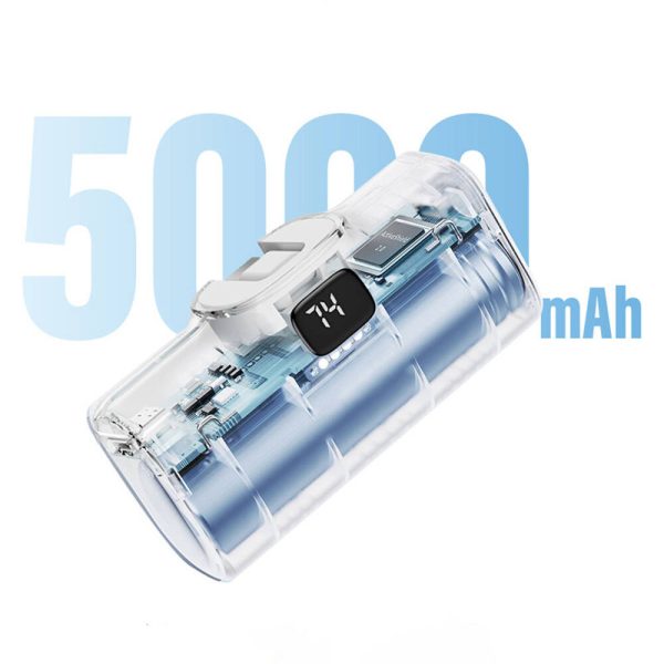 Павербанк Power Bank WIWU Wi-P017-L Lightning 5000 mAh Білий - Зображення 6